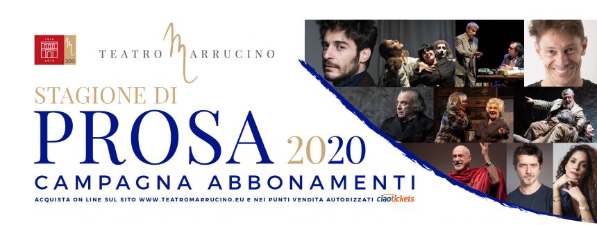 CAMPAGNA ABBONAMENTI STAGIONE DI PROSA 2020