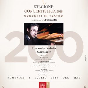 Posticipo orario Concerto Alexander Kobrin 01 luglio