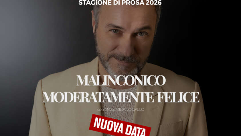 Terza replica per la Prosa del Marrucino: lo spettacolo di Massimiliano Gallo andrà in scena in tre serate